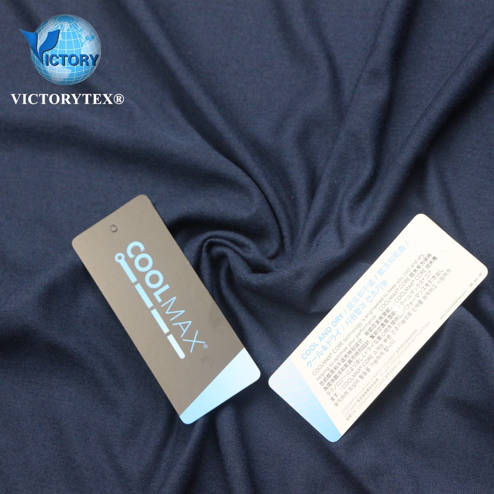 速干吸湿排汗功能性面料杜邦COOLMAX全涤短纤运动T恤单面布汗布料