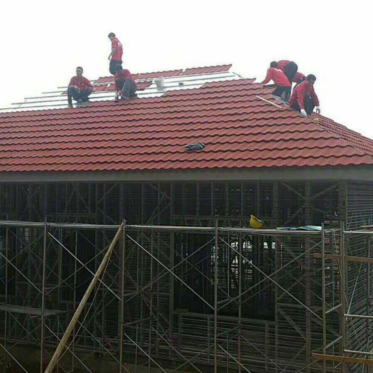 安徽彩石金属瓦厂家 别墅住宅立面翻新改造  防火防腐