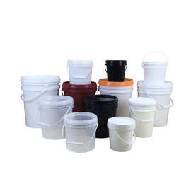 加厚食品级密封透明水果打包手提桶1-25升涂料化工桶塑料桶批发