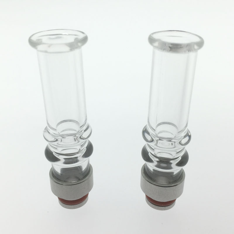 510烟嘴 810加长玻璃吸嘴 不锈钢玻璃吸嘴Drip tip 810通用|ms