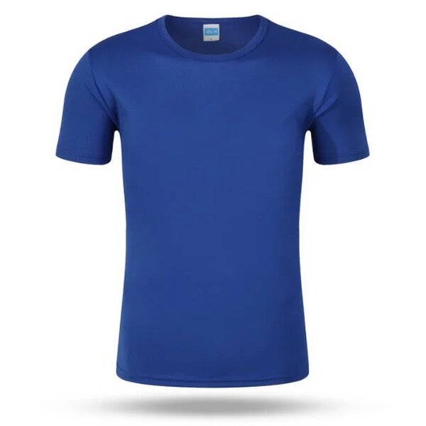 Sports breathable summer T-shirt with a round collar for gym for…