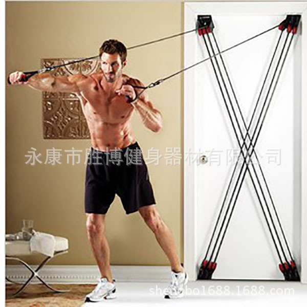 Home fitness device door multi-function strength training door tension device X-F fitness training