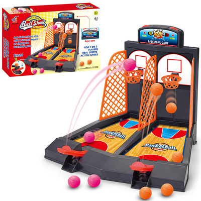 Double finger Mini desktop Basketball Machine originality Catapult Shoot a basket game Parenting interaction children Souptoys