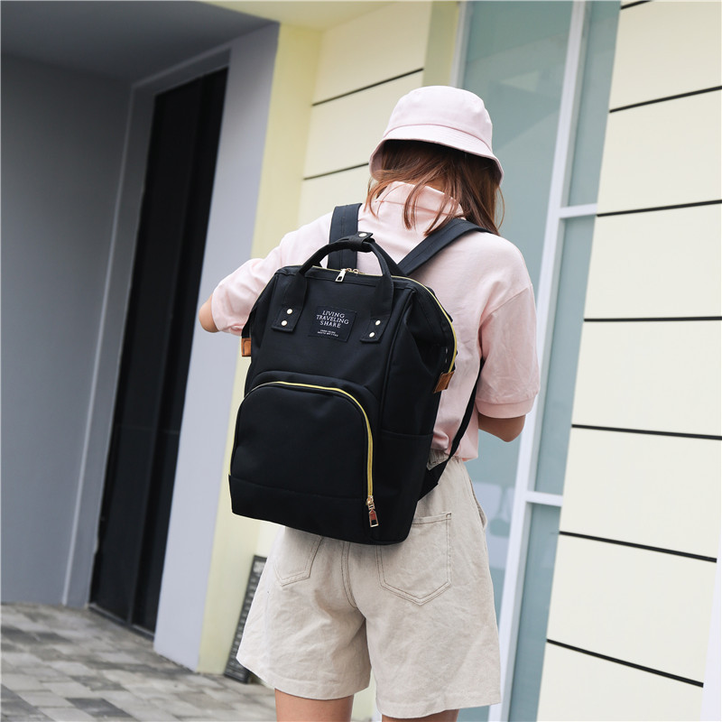 Mother-child backpack waterproof diaper backpack factory wholesale can print LOGO mommy bag