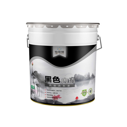 Directly supplied from the manufacturer, environmentally friendly, pure black, super easy to clean, smelly interior wall paint latex paint