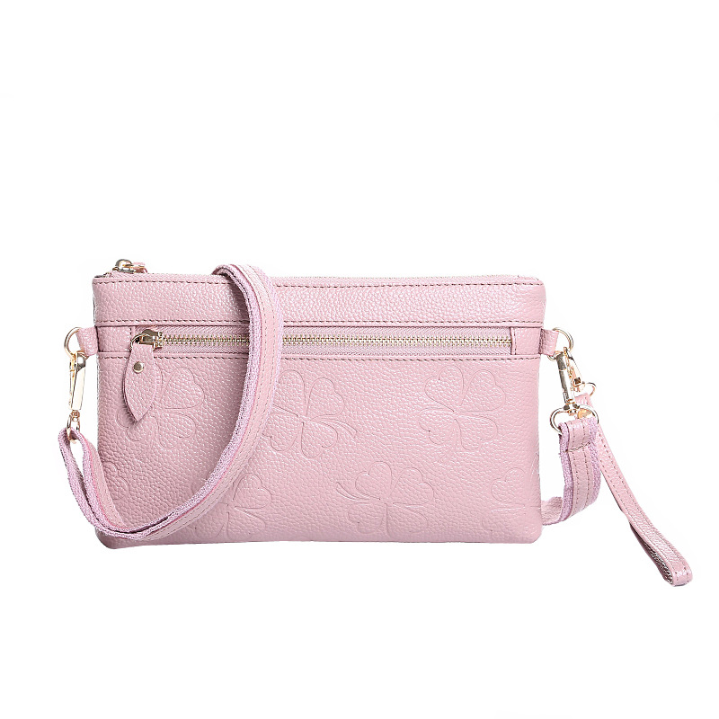 new pattern lady genuine leather Inclined shoulder bag Korean Edition The single shoulder bag Embossing Bag Mobile phone bag Simplicity Versatile Manufactor Direct selling