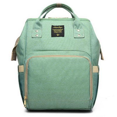 亞馬遜爆款純色雙肩大容量媽咪包多功能防水母嬰包便攜嬰兒包廠家