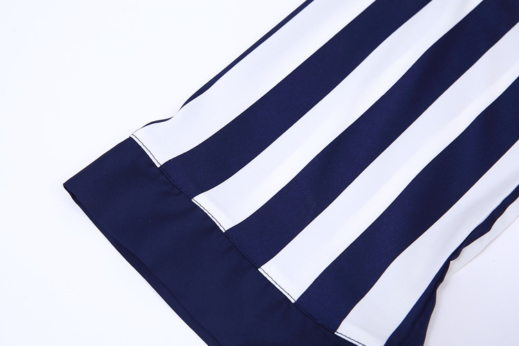striped sexy silk pajamas three-piece set NSMR7787