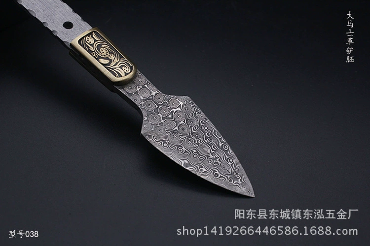 Медная серия Blossom Damascus чайной ножик Маленький черный чай меч чайная игла взрыв Klang 038