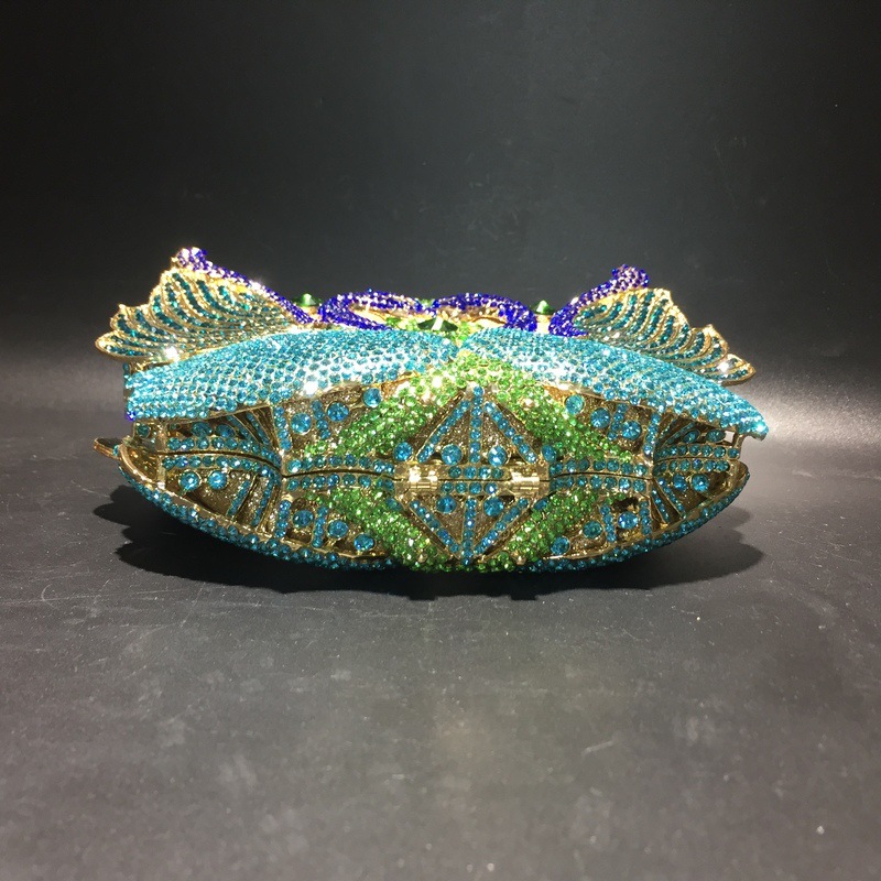 Túi clutch nữ đính kim cương thiên nga cỡ lớn dự tiệc — Màu đen, Màu hồng, Ảnh tùy chỉnh được Cá nhân hóa, Bảy màu vàng kim chi tiết 59