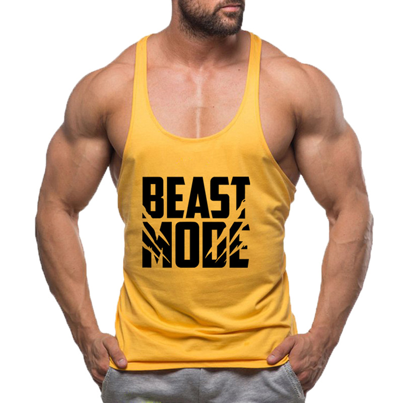 Amazon Sports & Leisure BEASTMODE Sports Vest with Wide Slits (Cotton)
