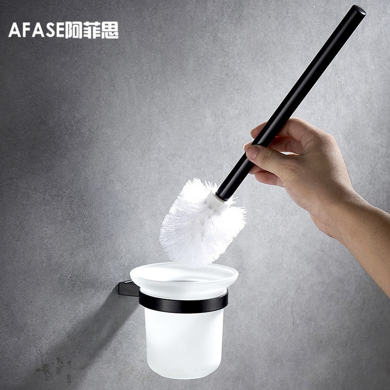 Punch holes Space aluminum Toilet brush suit Wall hanging originality Toilet brush TOILET Toilet Cup Shelf