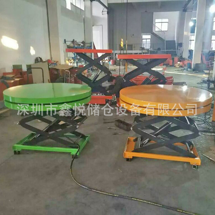 圆型台面电动升降平台  酒吧KTV用电动升降舞台 圆形液压升降机