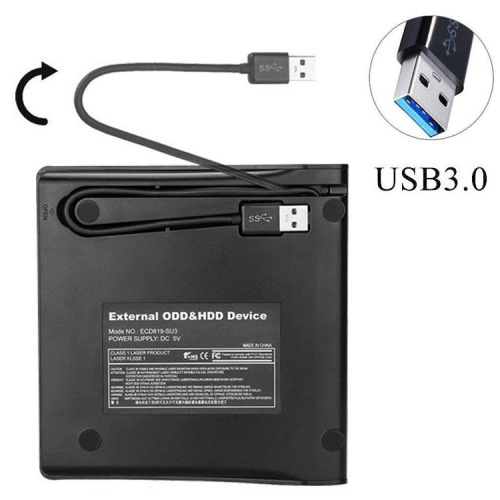External brushed USB3.0 optical drive DVD optical drive notebook desktop all-in-one universal CD burner