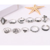 Accessory, trend ring, retro set, suitable for import, European style