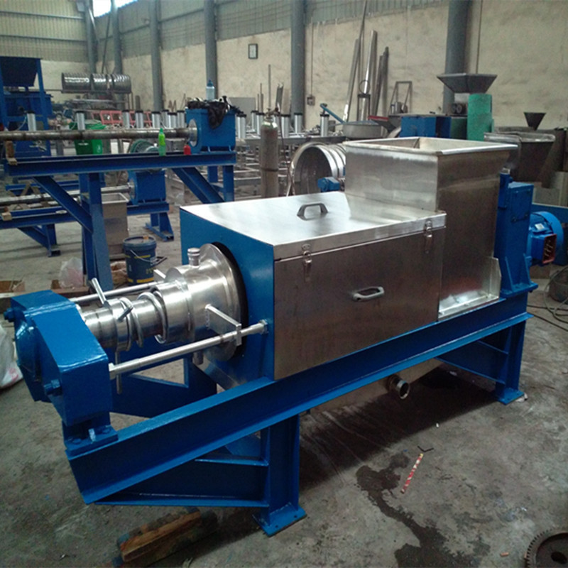 果酒加工压榨机 榨汁机 连续式双螺旋压榨机