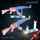 Винтовка с лазером для школьников и студентов, деревянная головоломка, игрушка, DIY