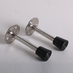 Stainless steel door top hole-free door stop solid bathroom door top various sizes glass door rubber anti-collision door stop