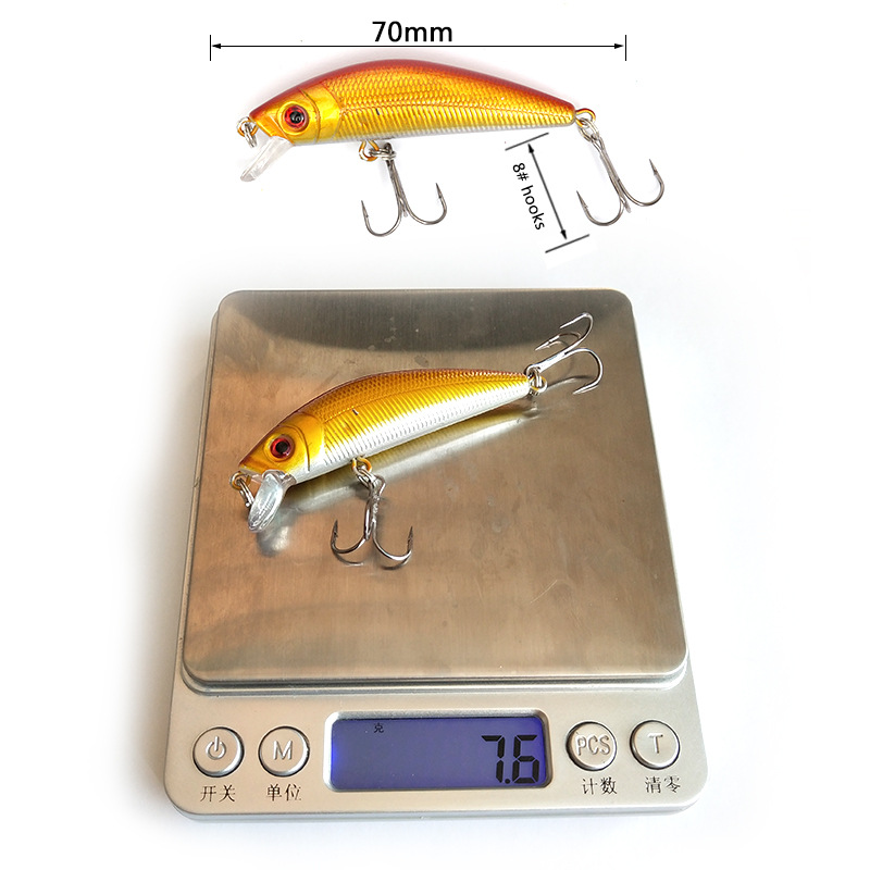 Sinking Minnow Lures shallow diving minnow baits bass trout Fresh Water Fishing Lure