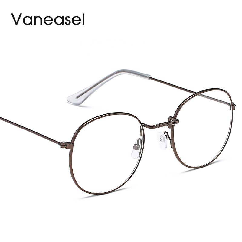 NUEVO ESTILO DE METAL retro patrón borde gafas marco artístico marco redondo gafas de Europa y América gafas lisas 3447