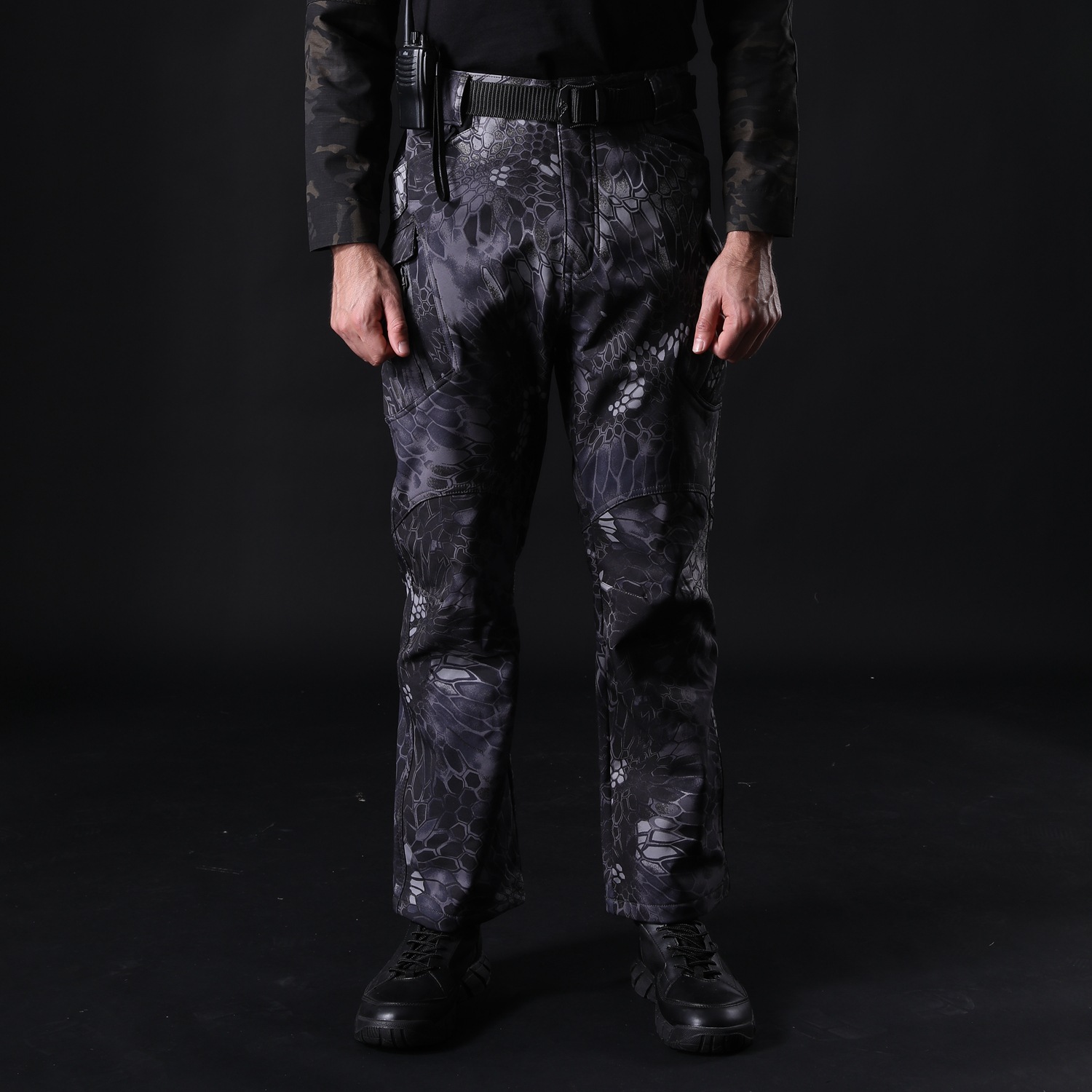 Pantalones de cáscara suave IX9 pantalones tácticos pantalones de combate al aire libre pantalones de ventilador del Ejército de la ciudad pantalones de piel de tiburón pantalones de cáscara suave