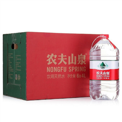 农夫山泉 饮用天然水4L*6桶矿泉水纯净水整箱装正品 批发