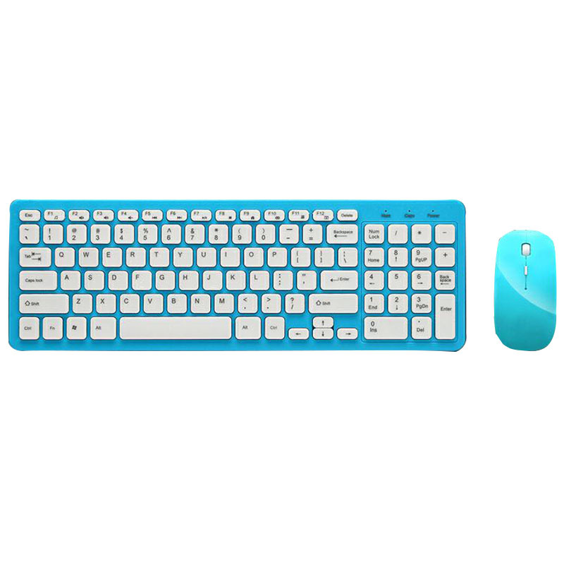 new pattern ultrathin Wireless keyboard mouse suit household to work in an office Desktop notebook Mute Mouse and keyboard wholesale