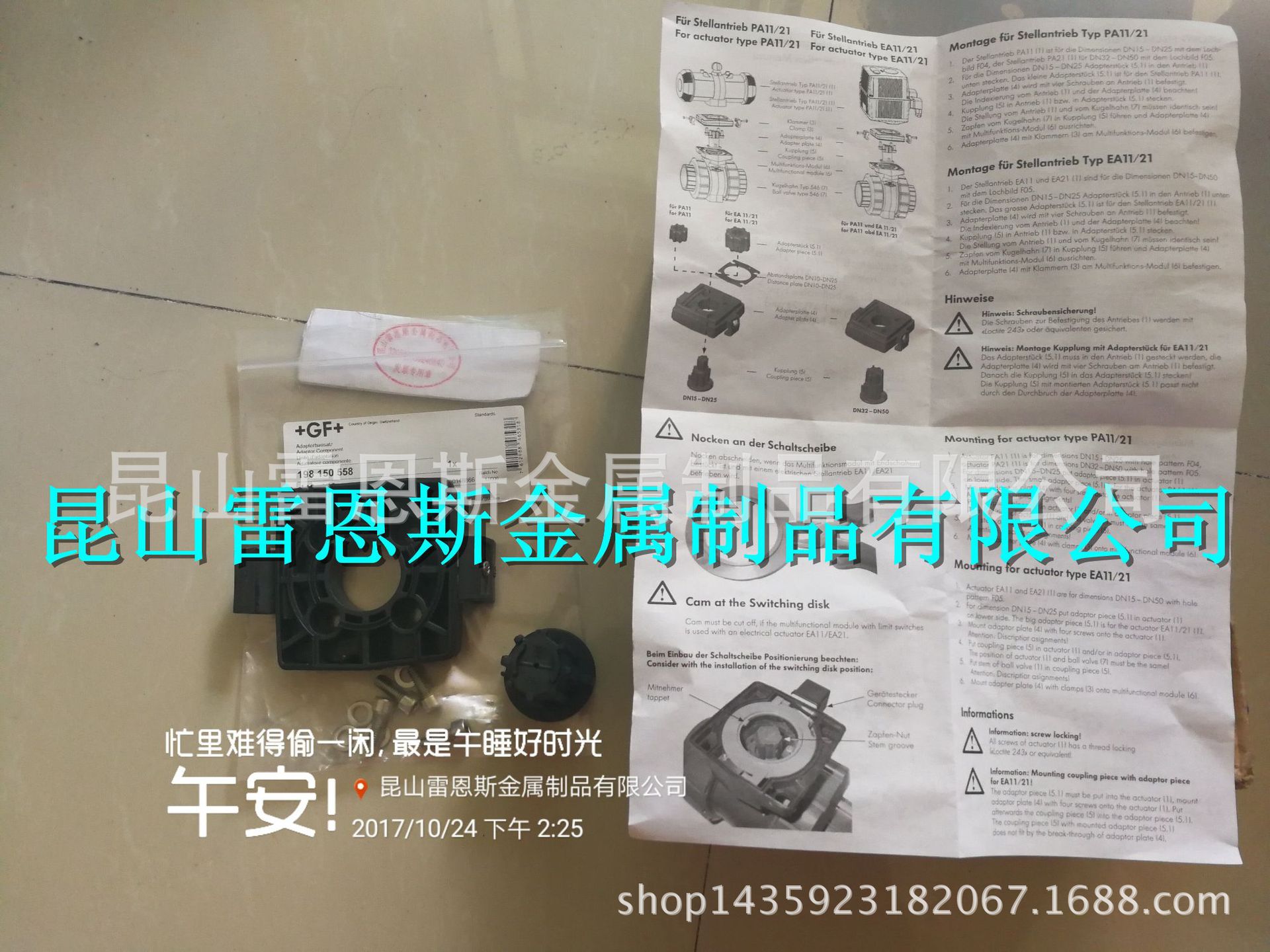 瑞士乔治费歇尔(Georg Fischer)546球阀配件198150558