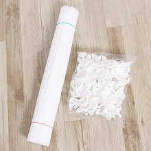 厂家直供 40cm白色乳胶气球杆子 新料托杆 气球支撑杆批发