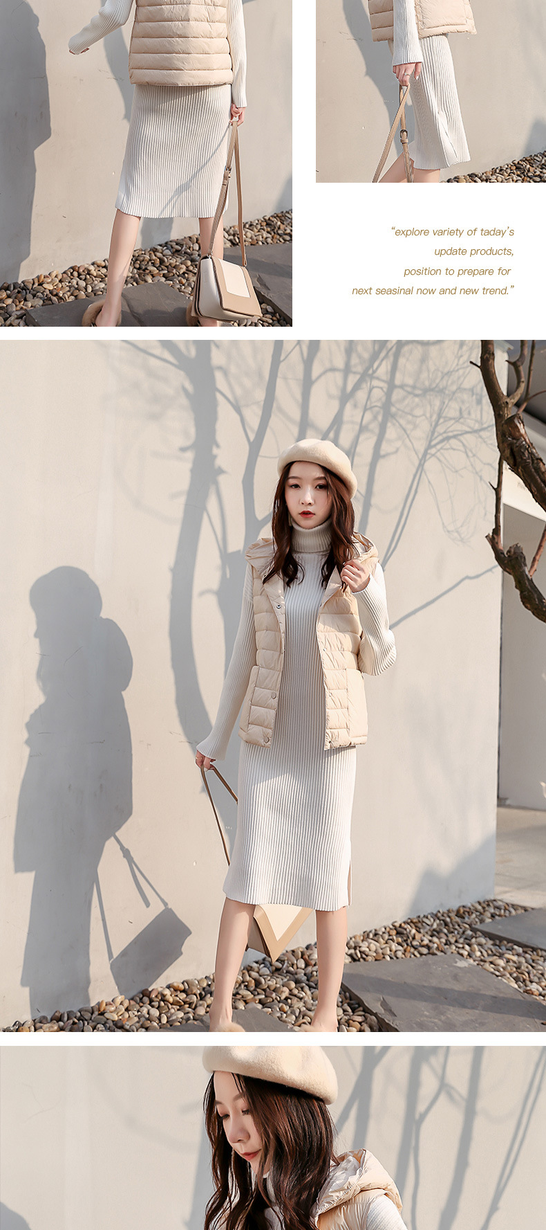 Gilet femme en Duvet de canard blanc - Ref 3317424 Image 9