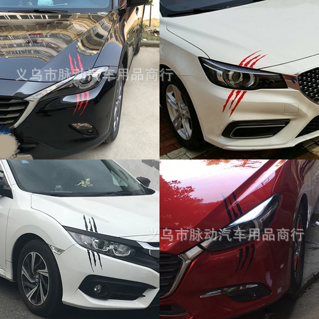 批发爪子刮痕车贴汽车大灯爪子灯眉车贴引擎盖鬼爪贴纸a212 价格 厂家 哪里买 我有货 B 5yoho Cn