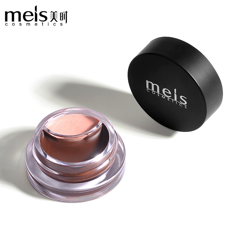 美時雙色染眉膏畫眉神器印章眉配方防水可調卡其色廠家直銷送眉刷