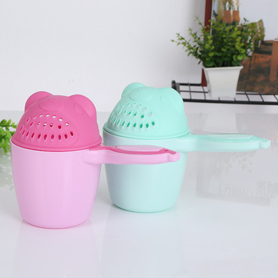 Manufactor baby Shampoo Cup Flower sprinkling children Shampoo gourd ladle Plastic Water scoop shampoo wholesale