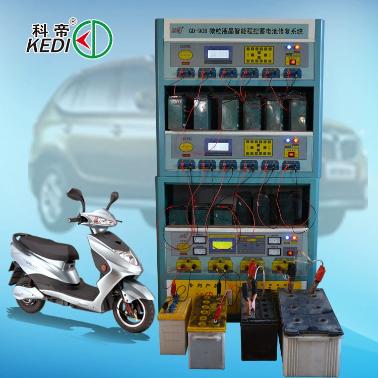Оборудование для ремонта аккумуляторов электромобилей Инструмент для ремонта свинцово-кислотных аккумуляторов Старая машина для ремонта аккумуляторов Технология обучения