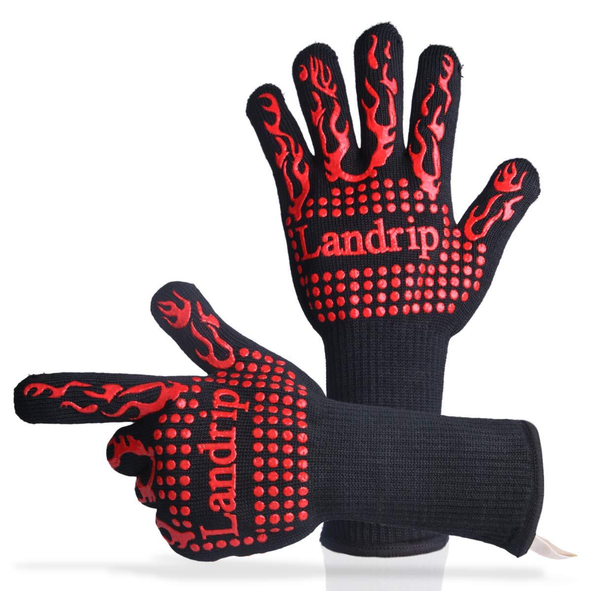 现货厂销BBQ耐高温手套芳纶硅胶手套微波炉,烧烤手套防火防烫手套