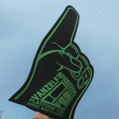 Niuniu gift supply EVA Glove Foam palm football game Fan Pat