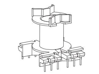 PQ32 YC-PQ-3205 6+6P骨架，BOBBIN,厂家直销，电感底坐