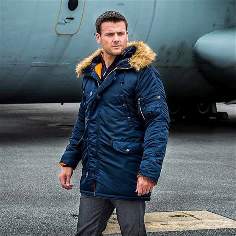 long parka coat 2020 Winter N3B Puffer Jacket Men Long Canada Coat Military Fur Hood Warm Trench Camouflage Tactical Bomber Army Korean Parka fur parka coat