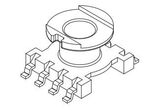ER7.5/EC7.5骨架YC-ER-0701 4+4P SMD骨架厂家变压器骨架底座
