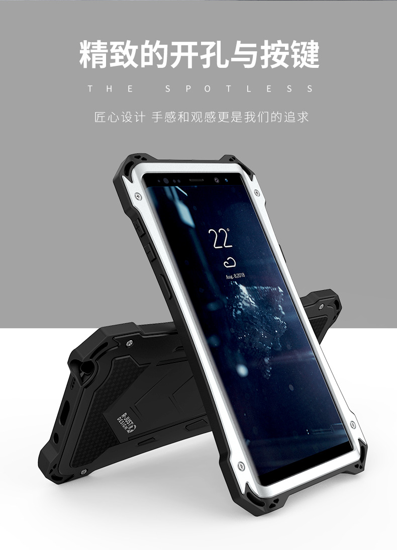 R-Just Armor Ghost Warrior IP54 Waterproof Case Extreme Protection System for Samsung Galaxy Note 9