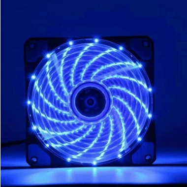 Вентилятор без сумки корпуса 15 огней прохладный цветной 12CM питания тепловой свет светодиодный свет бесшумный 12025 с лампой