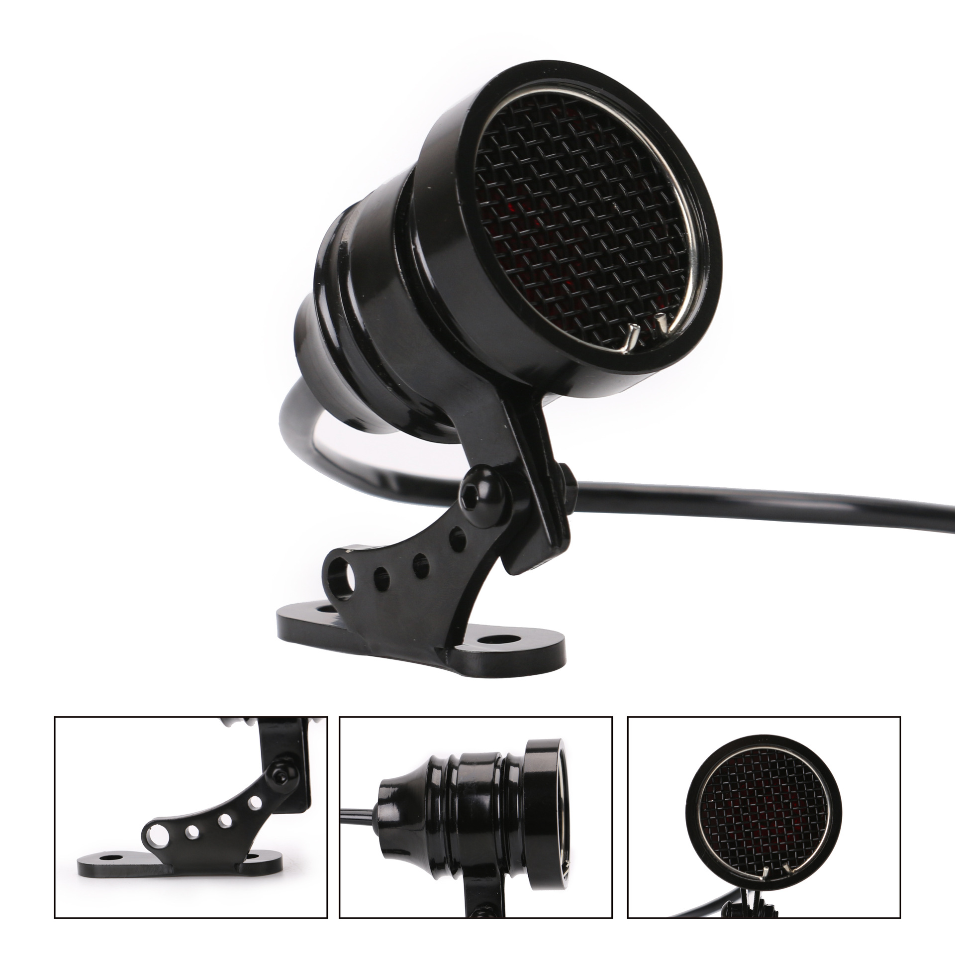 批发配件 摩托车改装尾灯光网状格栅灯12V 复古赛车跑车警示灯|ms