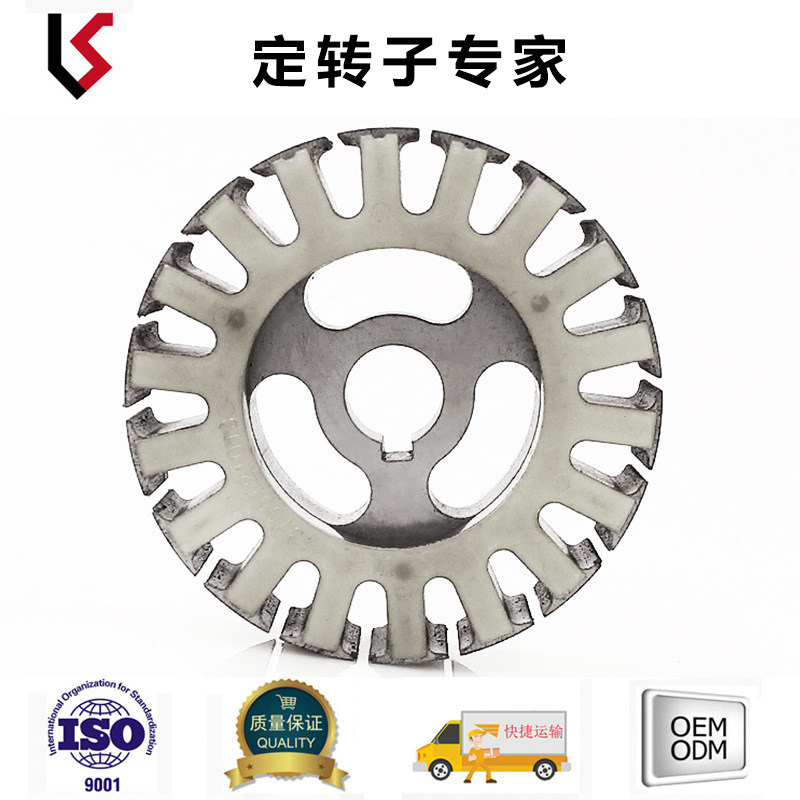 外径90 槽数18 轴孔16.6 内径50高20 非标矽钢片定制铁芯 定转子