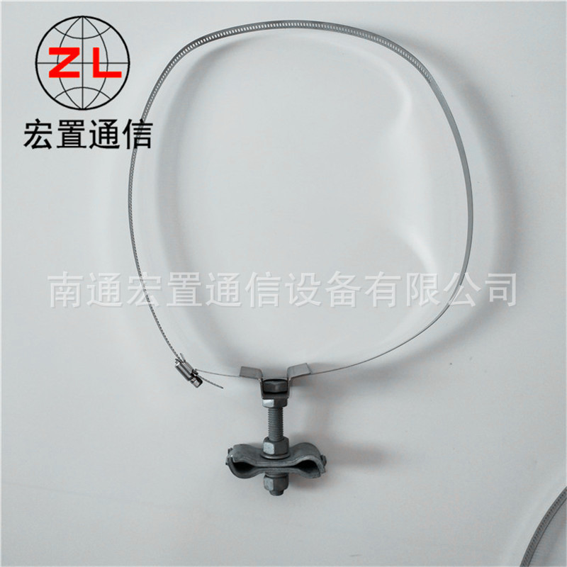 江苏宏置杆塔用引下线夹 ADSS光缆橡胶夹块引下卡具 紧固夹具