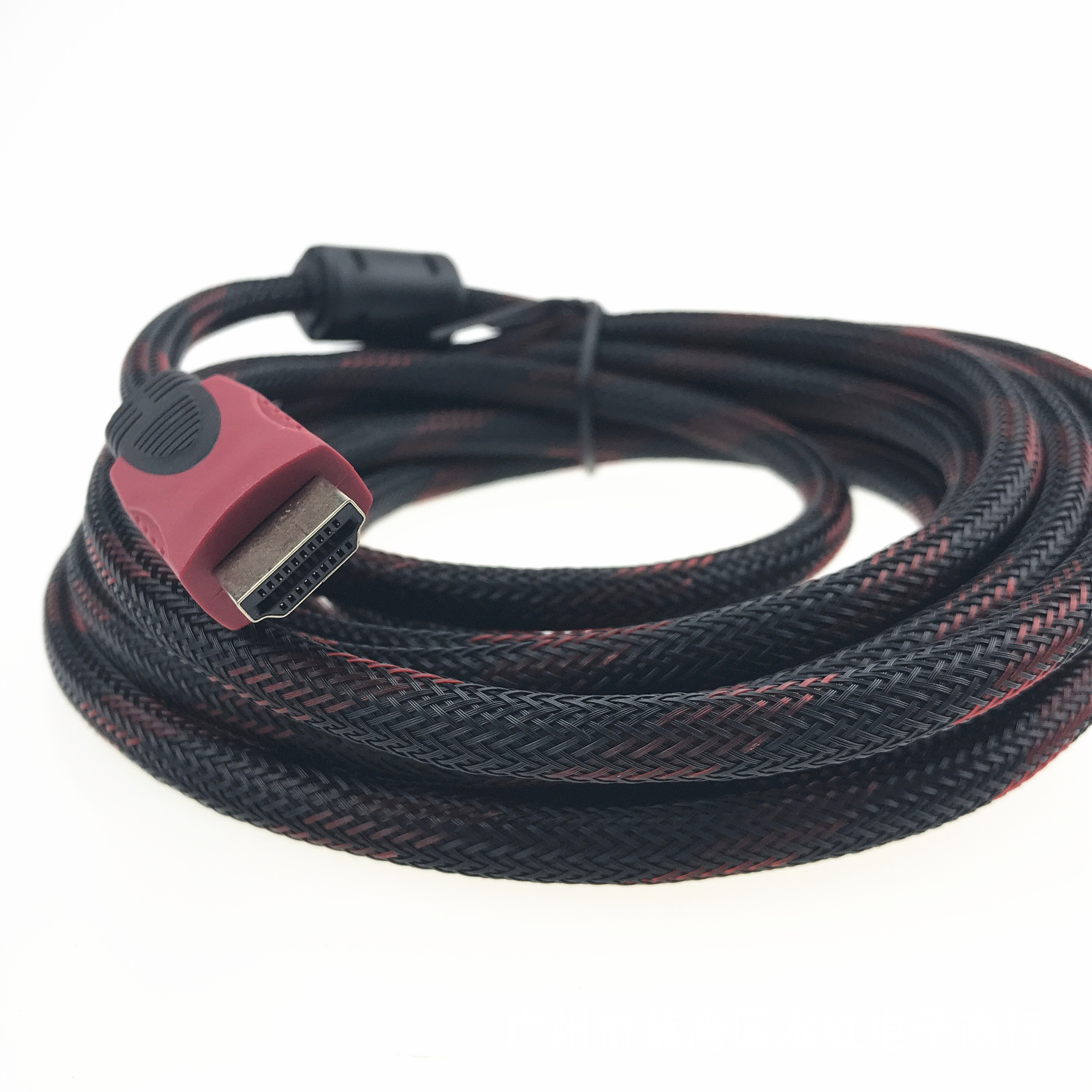 工厂直销HDMI高清线电视机DVD机顶盒游戏机5米双磁环全高清3D