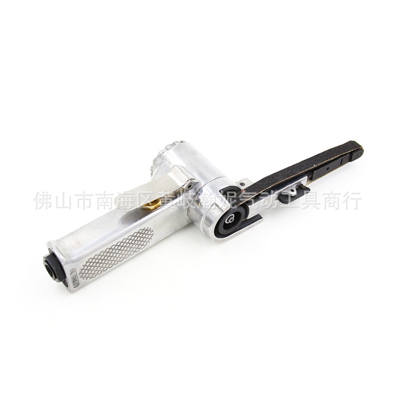 欧维尔OW-SD10气动环形砂带机1寸抛光砂光窄缝金属打磨光10*330mm
