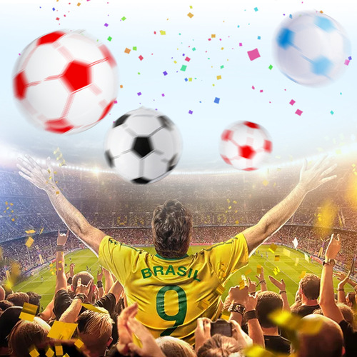 Cross-border hot selling atmosphere layout KTV shopping mall balloon World Cup decorations inflatable fan supplies inflatable football