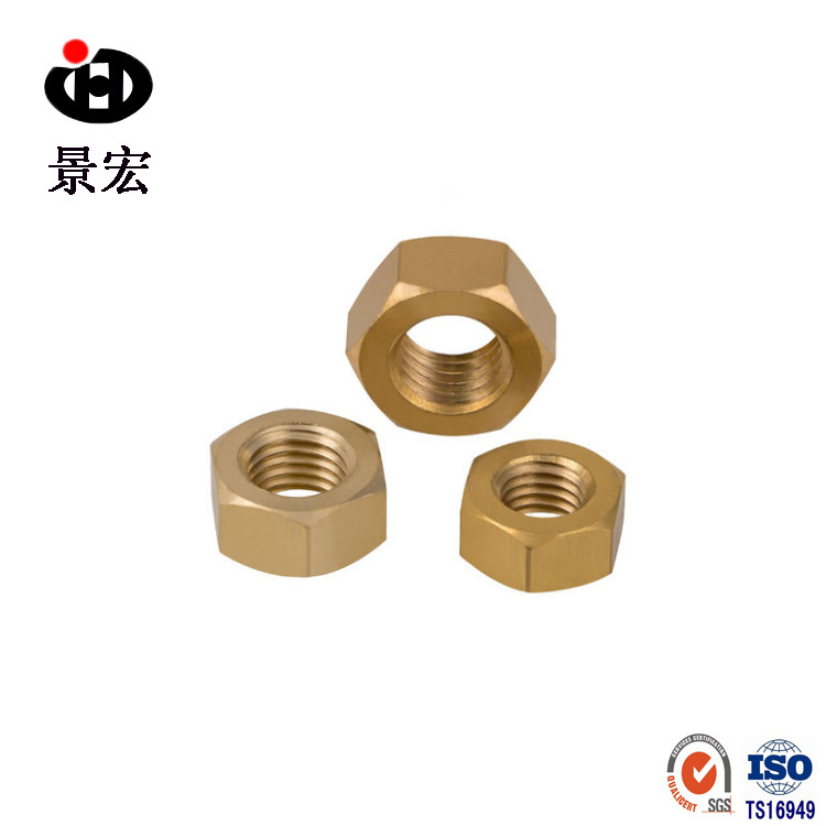 景宏销售  铜螺母螺帽 M5六角铜螺母 六角螺帽 配套铜螺母