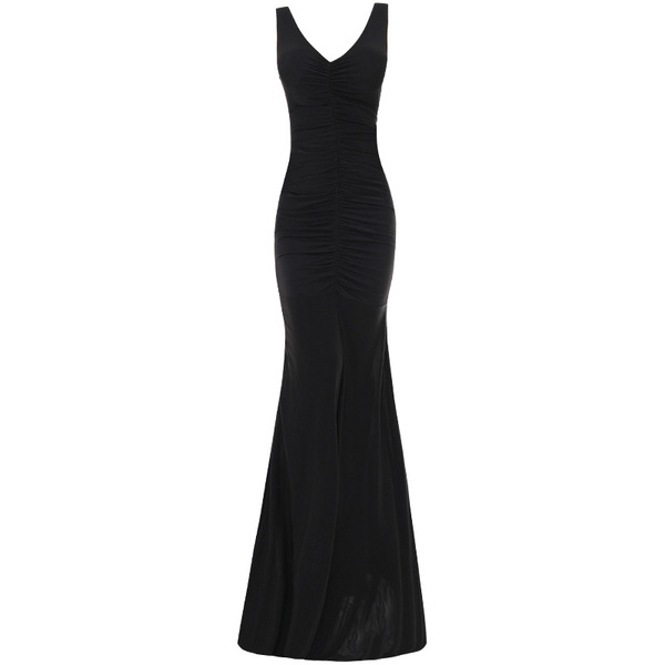 Sexy black evening dress