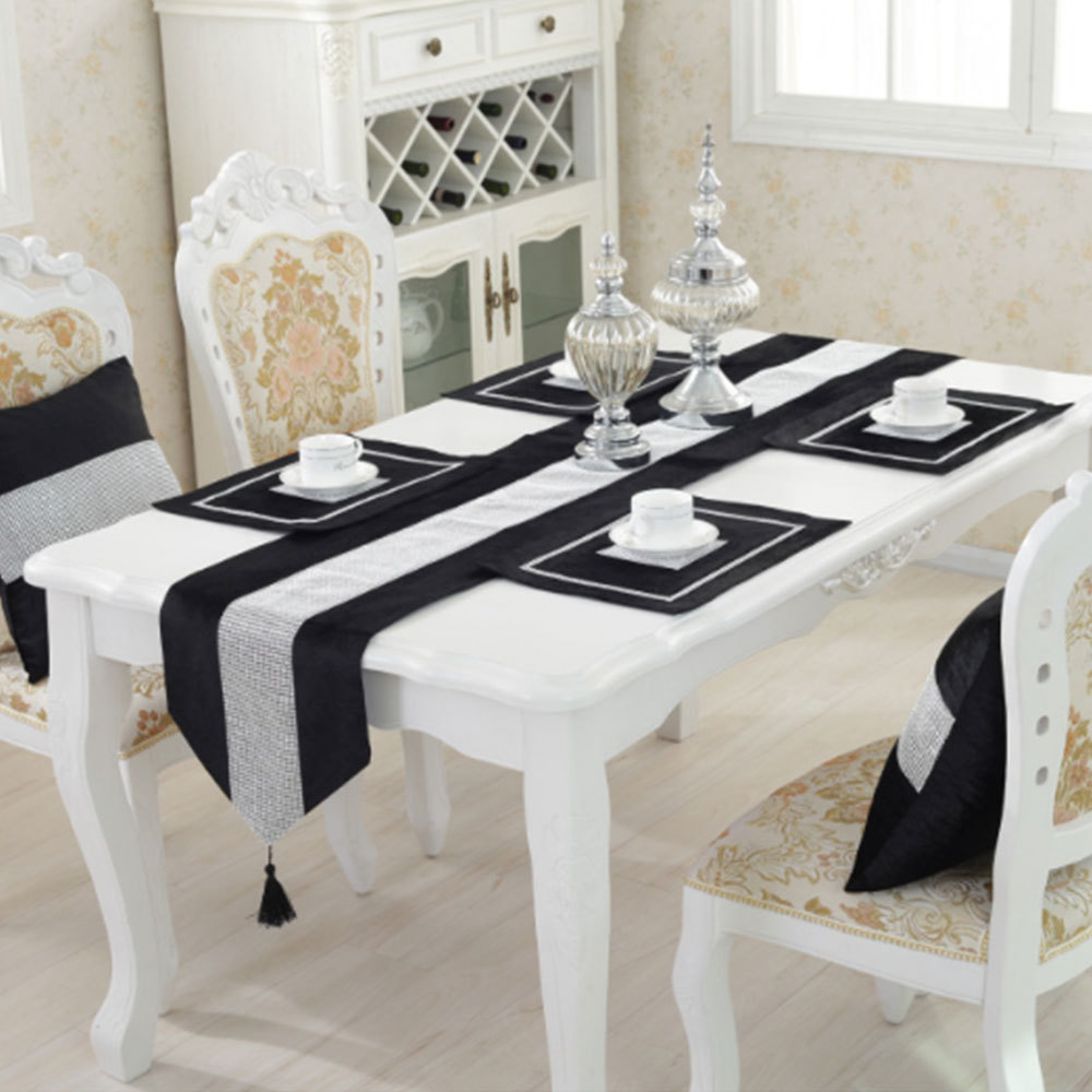 （中性）带钻桌旗 颜色->黑色